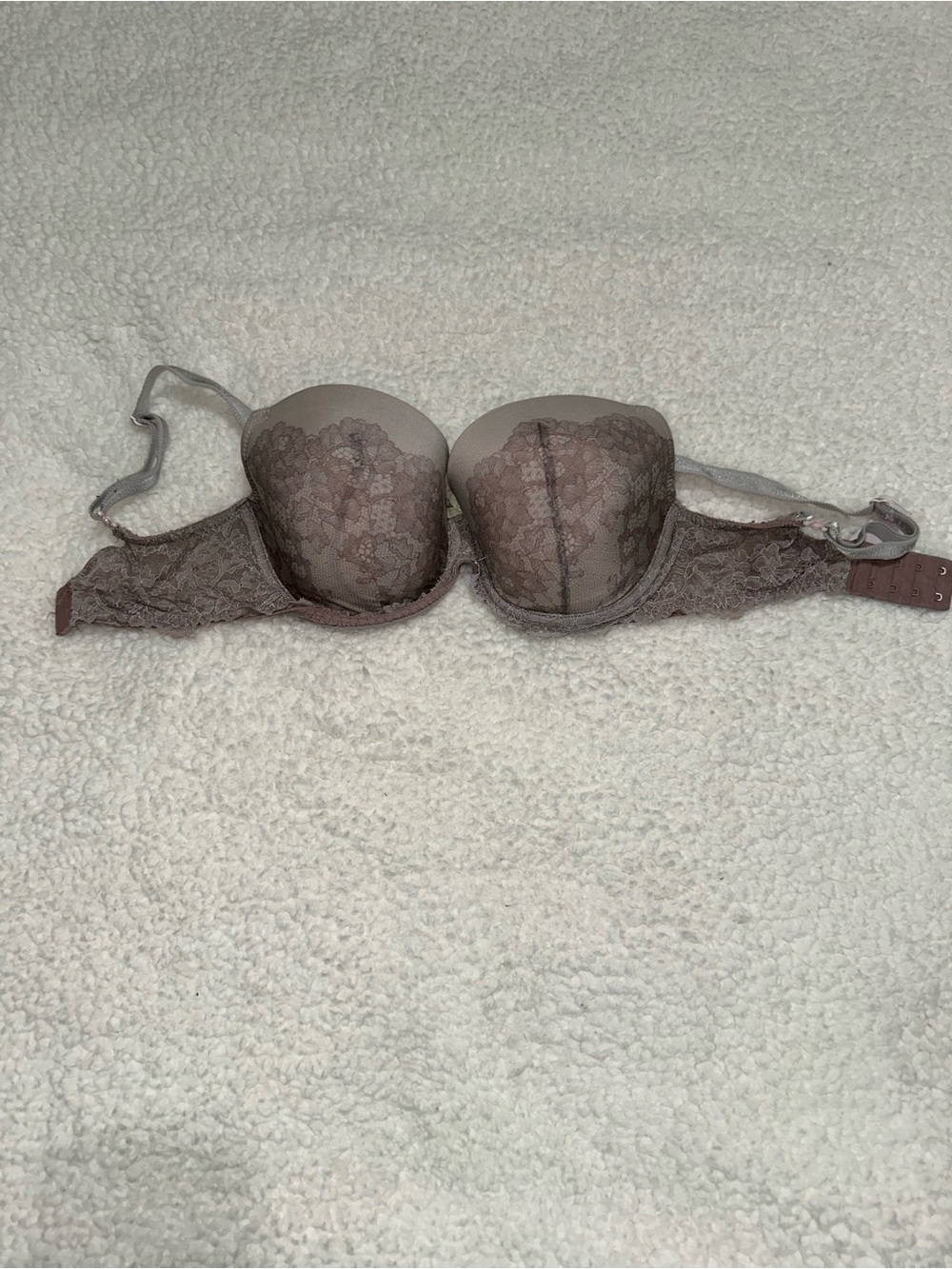 Victoria's Secret Lace Bra in Taupe/Mauve